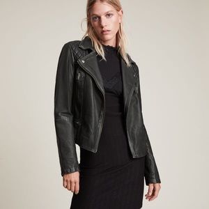 All Saints Cargo Leather Jacket